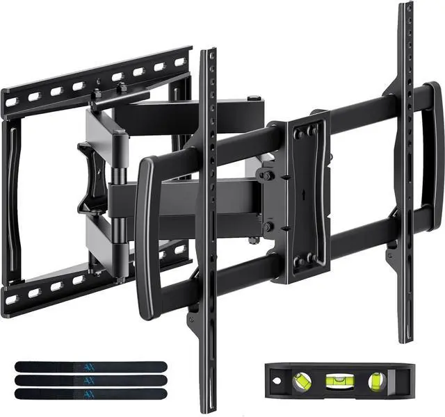 Main image of AX WABER Full Motion TV Wall Mount Bracket for Most 32-85 inch TVs,TV Mount with Dual Articulating Arms,Tilt/Swivel/Extension/Leveling,Fits 8 12 16" Studs,Max VESA 600x400mm, Holds up to 132lbs