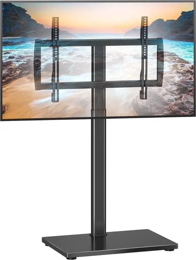 Main image of Universal Pedestal TV Stand with Bracket for 32"-75" TVs Floor TV Stand w/Cable Management Holds 132lbs Max VESA 600x400mm TS004H
