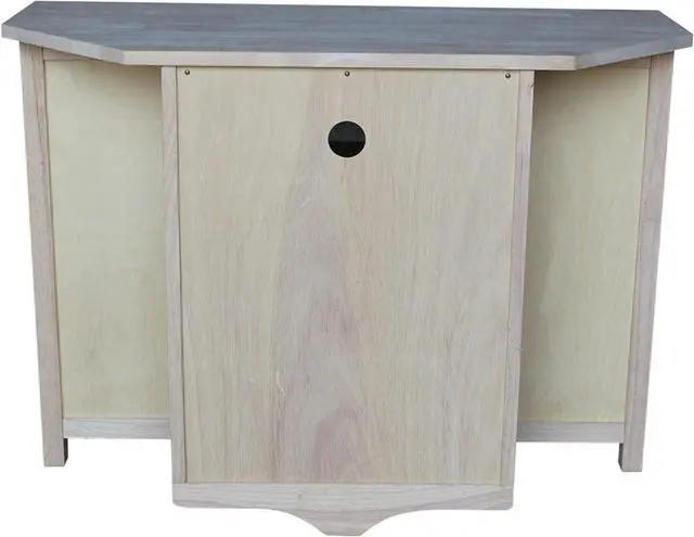 Alt view image 4 of 7 - IC International Concepts Unfinished Corner Entertainment/TV Stand, OneSize