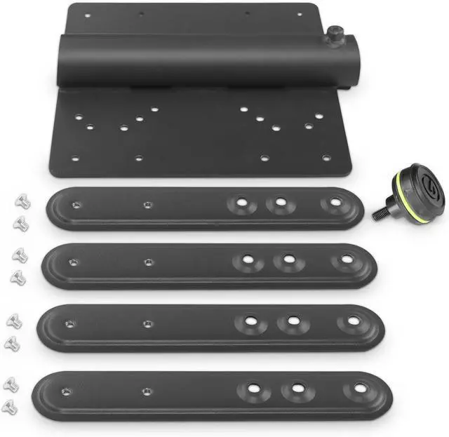 Alt view image 5 of 7 - 35 mm Pole Mount LCD TV Monitor Bracket with 7 VESA Hole Patterns