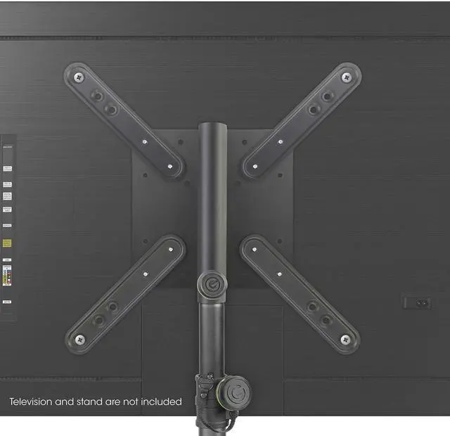 Alt view image 7 of 7 - 35 mm Pole Mount LCD TV Monitor Bracket with 7 VESA Hole Patterns
