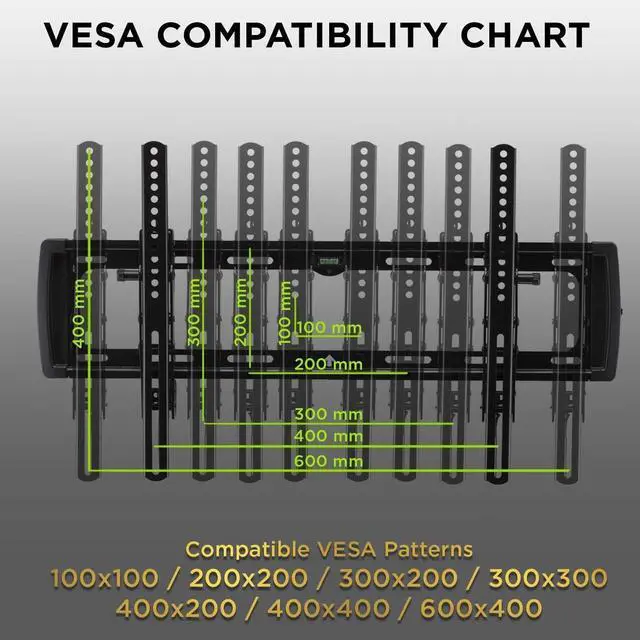 Alt view image 3 of 7 - ProMounts Low Profile Tilting TV Wall Mount Brackets for Most 37 to 110-inch Flat and Curved LED, LCD, Plasma Displays, Holds 143 lbs. Max VESA 600x400