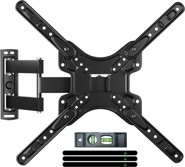 Main image of GearFusion Full Motion TV Monitor Bracket, Articulating TV Wall Mount for Most 13-60 Inch LED LCD Flat Curved TVs, TVs Mount with Extension Swivels Tilt, Max VESA 400x400mm up to 77 lbs