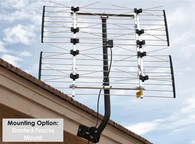 Alt view image 3 of 7 - Channel Master Universal Antenna - Sturdy Steel Adjustable Mount for Secure TV Antenna Installation, 1.5" Pole Diameter, Extends from 24"- 44", Weather-Resistant, 7" Wall Clearance