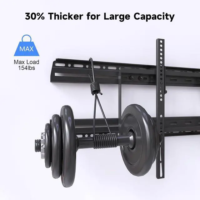 Alt view image 5 of 7 - Suptek Universal TV Wall Mount Extension Bracket - Fits 16" to 24" Wood Studs, Easy TV Centering, Holds Up to 154 LBS, MFPA01