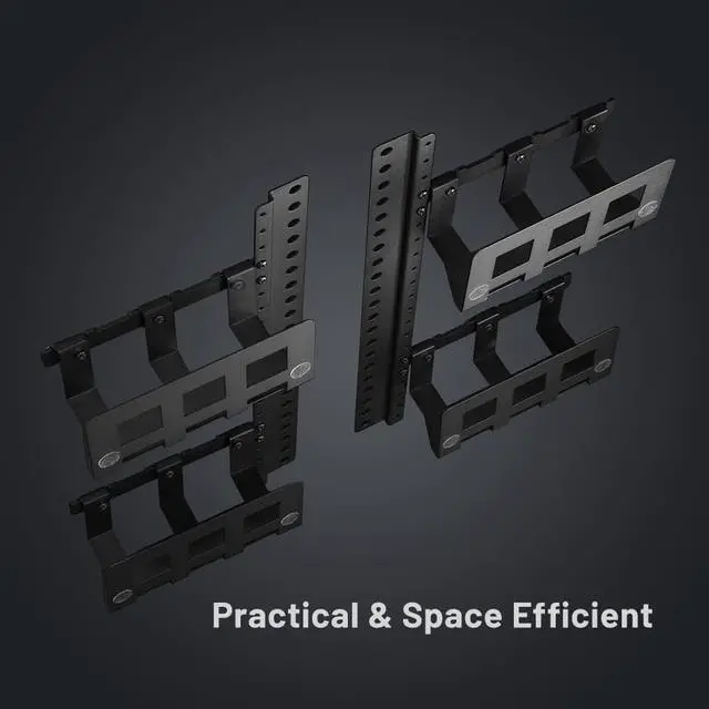 Alt view image 3 of 7 - WALL Multi-Device Holder with 4 Racks + Mounting Hardware, Accessory for TV Stand A2/V2/V2 CASTER/V3/V4/V5