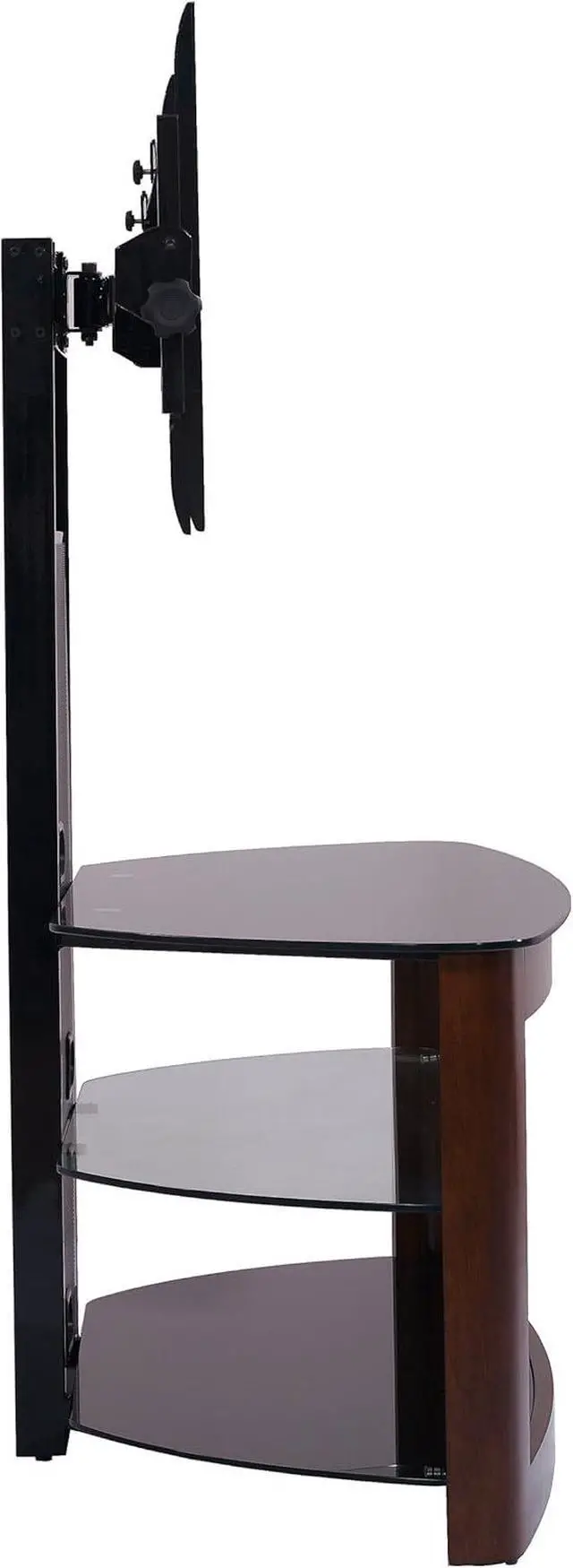 Alt view image 6 of 6 - TransDeco TV Stand with with Mount, 35" - 80", Dark Oak/Black