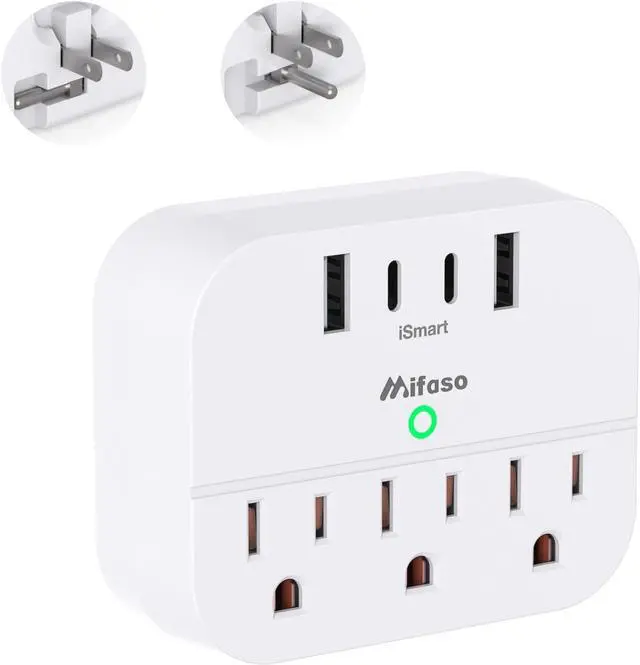 Main image of Cruise Ship Essentials, Cruise Power Strip with Foldable Plug, Travel Essentials with USB C, Outlet Extender No Surge Protector, Multi Plug Wall Outlet with 3 Outlets,Outlet Adapter Japan Plug Adapter