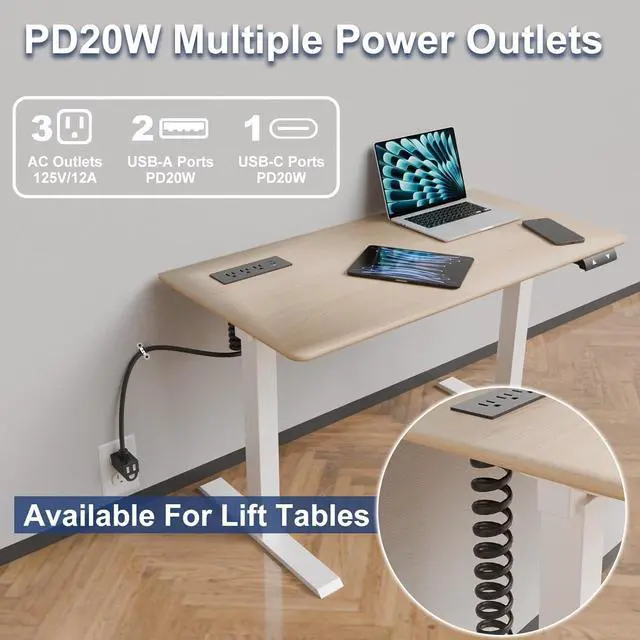 Alt view image 2 of 7 - Docking Drawer Charging Station,Mounted Furniture Drawer Outlet Kit with Outlet Extender - 5FT Power Cord with Spring Cable, UL Listed for Safe & Tidy Drawer Installation