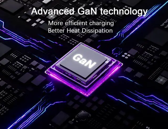 Alt view image 5 of 6 - 3 Inch Desktop Power Grommet,65W GaN USB C Fast Charging Station,3-USB Port,Flush Mounted for 3-1/8" Holes,Flat Plug.Round Recessed Desk Grommet Outlet for Workspace,Laptops,6.3ft,White