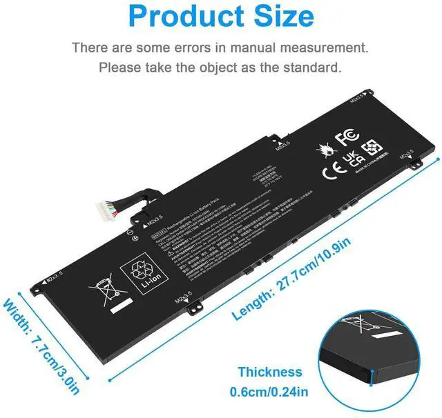 Alt view image 4 of 6 - Tronovia BN03XL BATTERY FOR HP Envy X360 15-ED 15M-ED 15-EE 15M-EE 13-BD 13M-BD NEW 51Wh