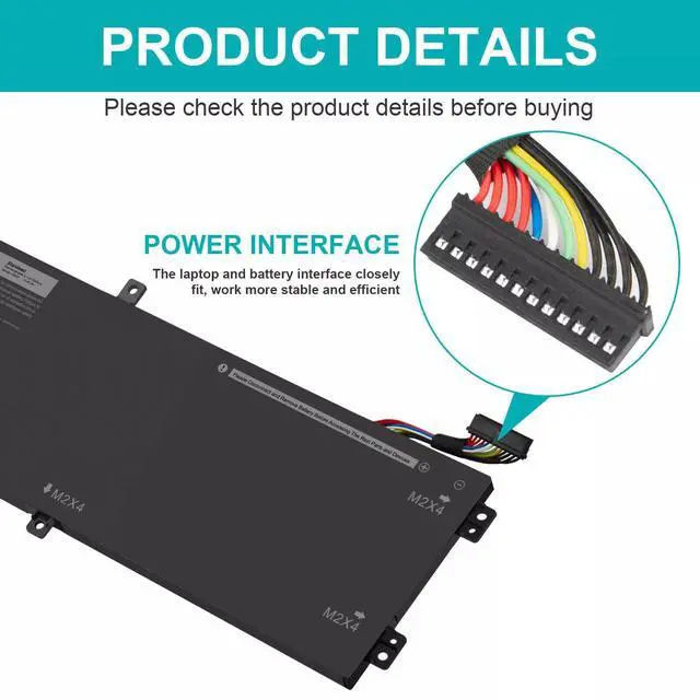 Alt view image 5 of 6 - Tronovia H5H20 Battery For Dell Precision 5510 5520 5530 5540 XPS 15 9560 9550 9570 56Wh