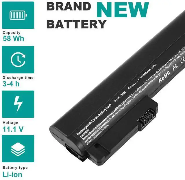 Alt view image 4 of 7 - Tronovia 6 Cell Battery for HP EliteBook 2530p 2540p nc2400 nc2410 2510p 463308-122