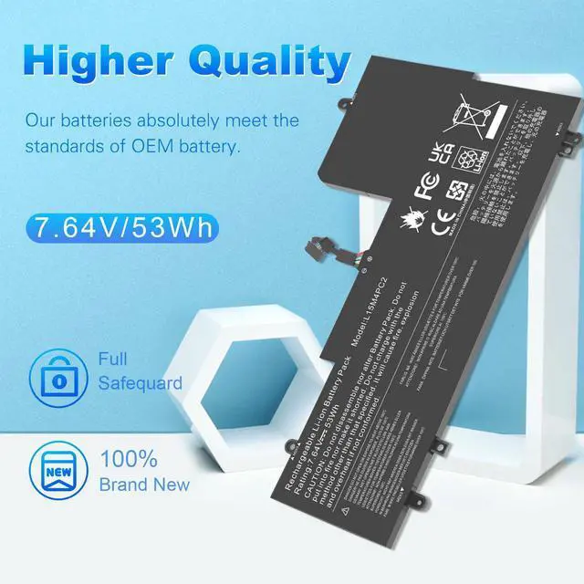Alt view image 5 of 6 - Tronovia L15M4PC2 Battery For Lenovo Yoga 710-14IKB 710-14ISK 710-15IKB 710-15ISK 53Wh