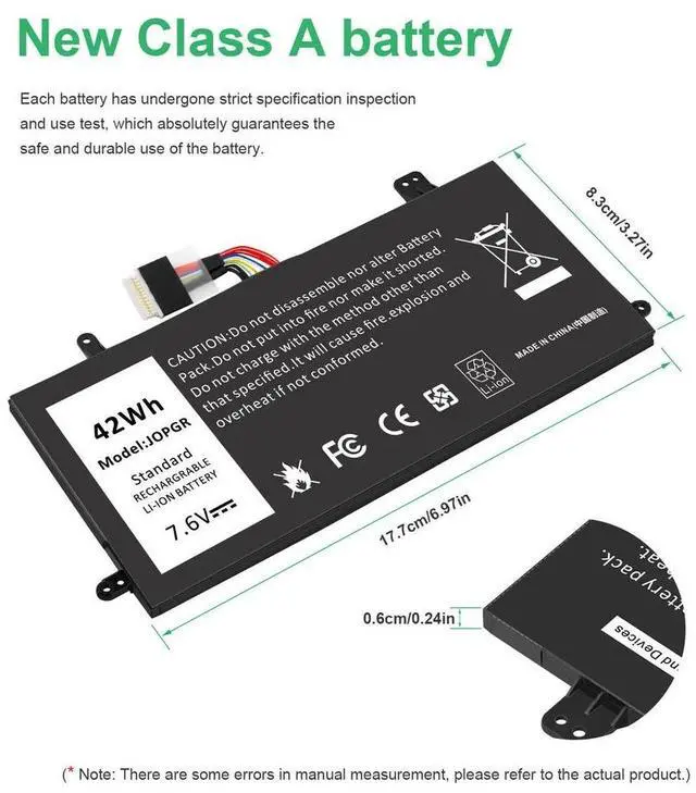 Alt view image 3 of 5 - Tronovia J0PGR Battery For DELL Latitude 5285 5290 JOPGR 0FTH6F 2-in-1 T17G RDYCT
