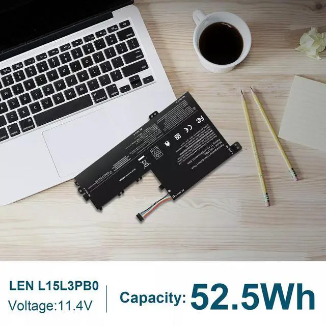 Alt view image 6 of 6 - Tronovia L15L3PB0 BATTERY L15M3PB0 FOR LENOVO Flex 5 1470 1570 IdeaPad 320S-15ABR