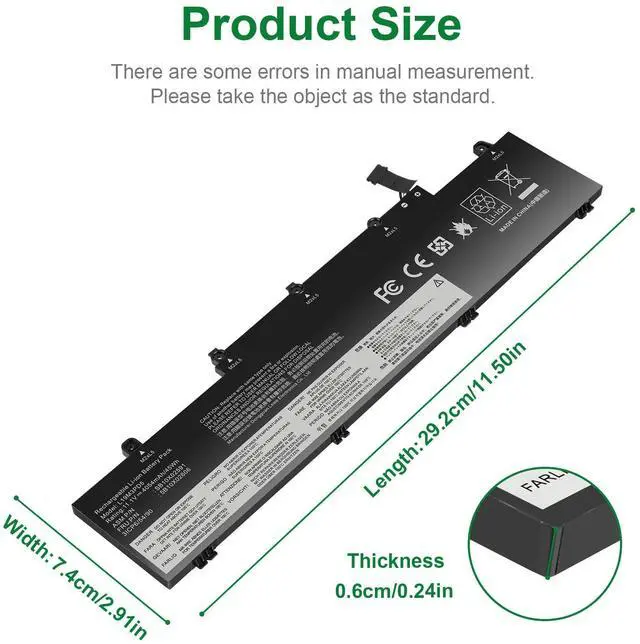 Alt view image 2 of 6 - Tronovia 45Wh L19C3PD5 L19D3PD5 L19M3PD5 Battery For Lenovo ThinkPad E14 Gen 2020 series