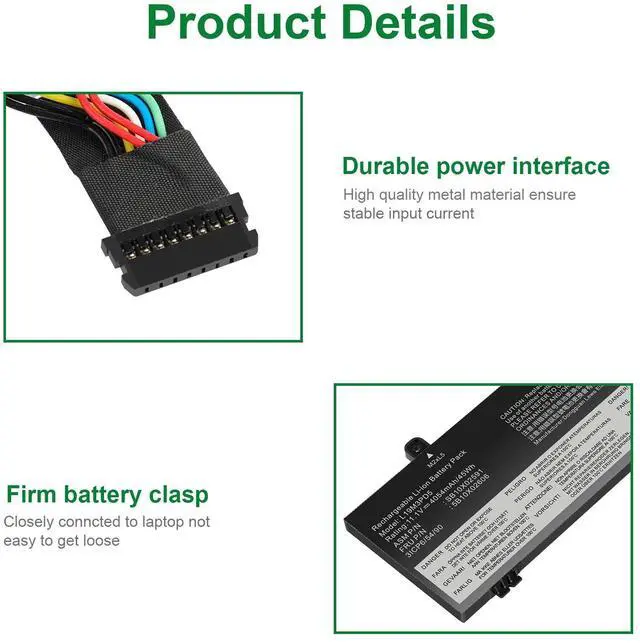 Alt view image 3 of 6 - Tronovia 45Wh L19C3PD5 L19D3PD5 L19M3PD5 Battery For Lenovo ThinkPad E14 Gen 2020 series