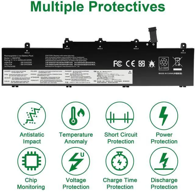 Alt view image 6 of 6 - Tronovia 45Wh L19C3PD5 L19D3PD5 L19M3PD5 Battery For Lenovo ThinkPad E14 Gen 2020 series