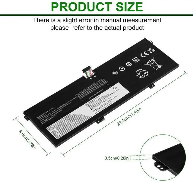 Alt view image 4 of 6 - Tronovia L17C4PH1 L17M4PH1 Battery for Lenovo Yoga C930-13IKB C930-13IKB-81EQ 81EQ000HGE