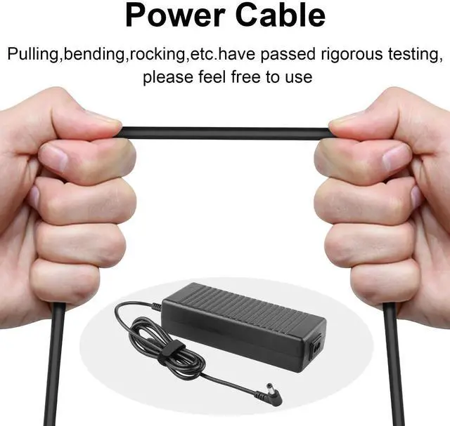 Alt view image 5 of 6 - Tronovia For for Asus FX80 FX504 UX510UW Laptop 120W Charger AC Adapter Power Supply Cord