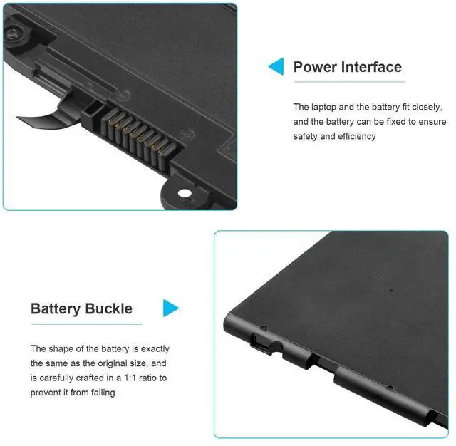 Alt view image 4 of 5 - Tronovia SN03XL BATTERY FOR HP EliteBook 820 G3 725 G3 800514-001 HSTNN-DB6V ST03XL US