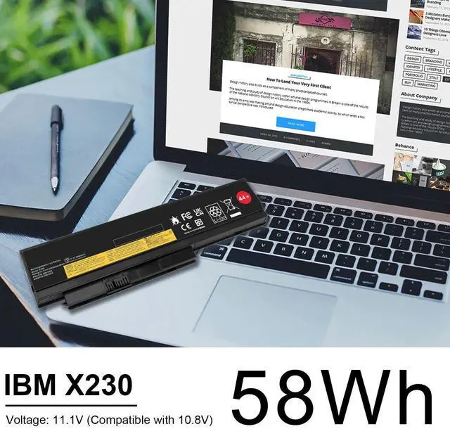 Alt view image 4 of 4 - Tronovia 44+ 6 Cell 45N1023 Battery For Lenovo ThinkPad X220 X230 220i X220s x230i 58Wh