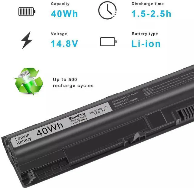 Alt view image 5 of 5 - Tronovia M5Y1K Battery For Dell Inspiron 3451 5451 5551 5555 5558 5559 14.8V