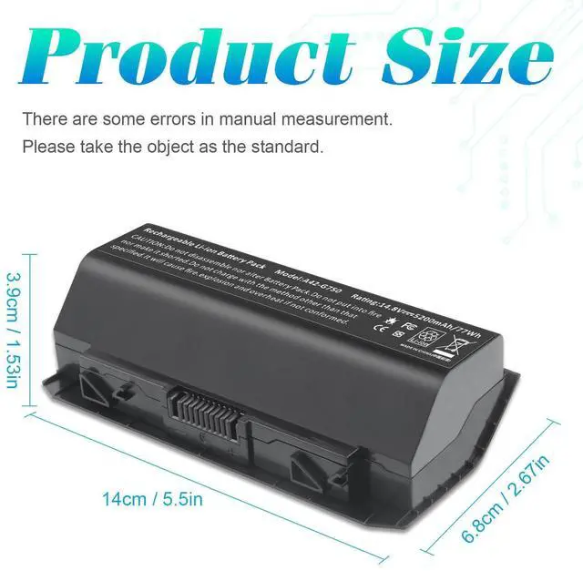 Alt view image 4 of 6 - Tronovia A42-G750 Battery for ASUS G750 ROG G750J G750JM G750JW G750JX G750JS A42G750