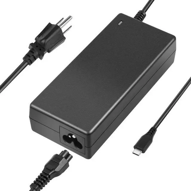 Alt view image 3 of 6 - Tronovia Laptop Charger 90W watt USB Type C(USB-C) AC Power Adapter for Dell XPS 12 13