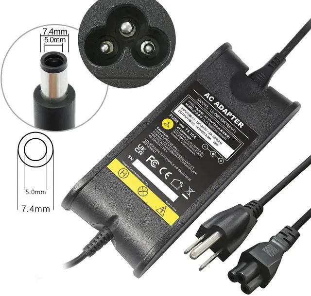 Alt view image 4 of 6 - Tronovia AC Adapter Charger For Dell Inspiron 1545 Laptop PA-12 Power Supply Cord 65W