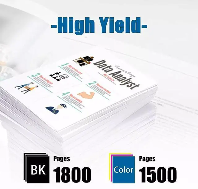 Alt view image 2 of 5 - Tronovia 4P Toner 054H CRG054H Fit for Canon ImageCLASS MF644cdw MF642cdw LBP622cdw