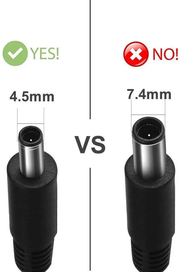 Alt view image 6 of 7 - Tronovia 65W For Dell Inspiron 15 4.5mm Tip 19.5V 3.34A AC Adapter Charger Power Supply