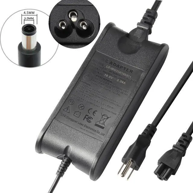 Alt view image 3 of 4 - Tronovia NEW For DELL 65W PA-12 Inspiron 6TM1C AC Power Adapter Charger LA65NS2-01 4.5mm