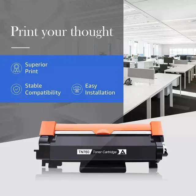Alt view image 3 of 5 - Tronovia 1x TN760 Toner DR730 Drum Unit For Brother DCP-L2550DW MFC-L2710DW HL-L2370DW Lot