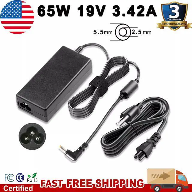 Alt view image 2 of 4 - Tronovia For Getac V110 F110 11.6" Rugged Tablet PC AC Adapter Charger Power Supply 65W