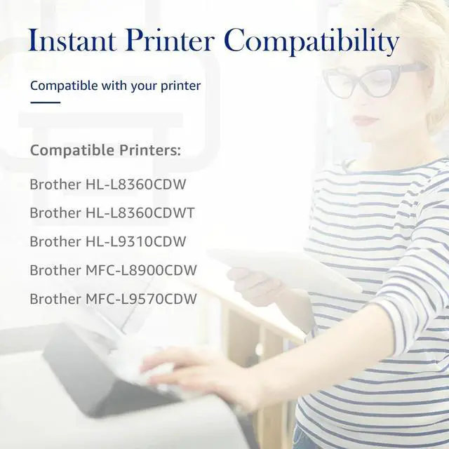 Alt view image 3 of 5 - Tronovia 4 Pack TN436 Toner replacement for Brother TN433 HL-L8360CDW HL-L8360CDWT