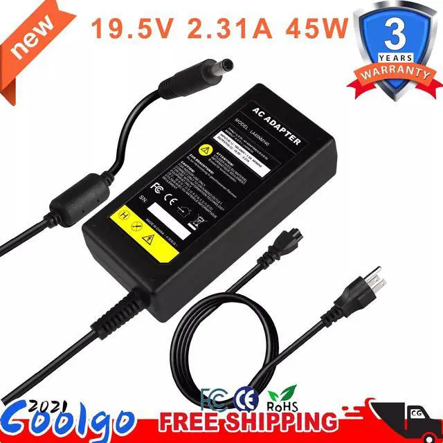 Alt view image 6 of 6 - Tronovia 45w ac adapter charger for dell inspiron 15 3000 (3580) (3581) (3585) power cord