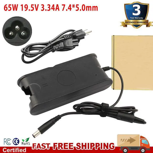 Alt view image 2 of 5 - Tronovia 19.5V 65W AC Adapter Charger Power Supply Cord for Dell Laptop PA10 PA-10 PA-12