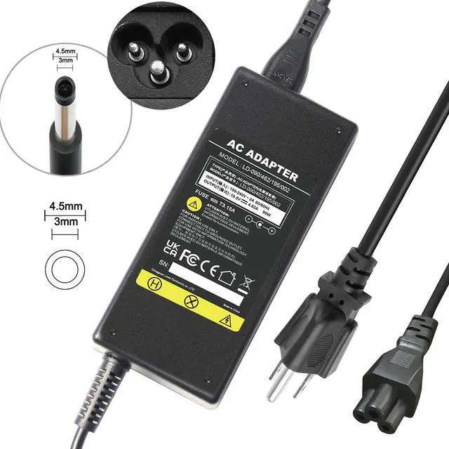 Alt view image 2 of 4 - Tronovia AC Adapter Power Cord For Dell Inspiron 15 3520 3521 Ac Power Adapter Charger Laptop 90W 19.5V
