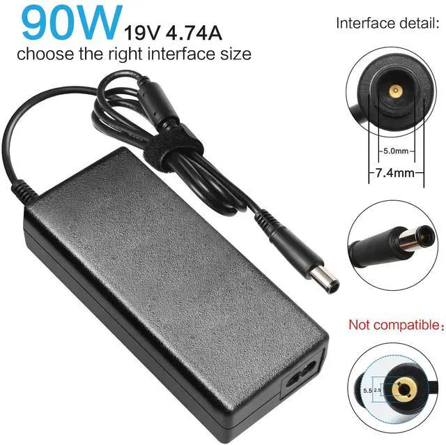 Alt view image 4 of 4 - Tronovia 90W For HP Pavilion 23 All-in-One Desktop Charger AC Adapter Power Supply Cord