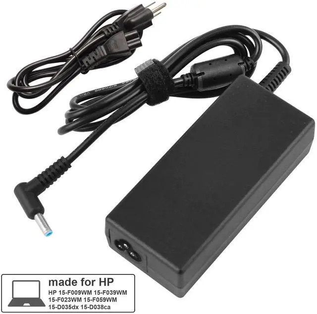 Alt view image 3 of 5 - Tronovia New 65W AC Adapter Charger Power Cord For HP Pavilion 15 Series Laptop