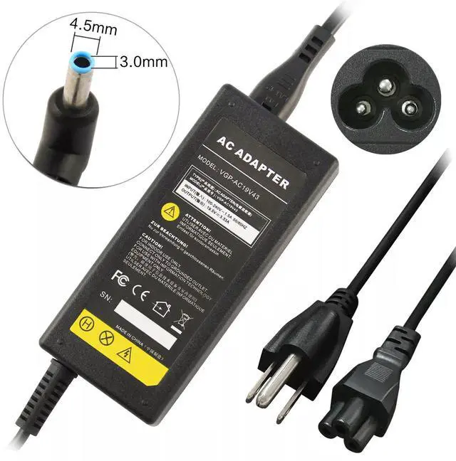 Alt view image 2 of 2 - Tronovia AC Adapter Power Supply For HP EliteBook 840 G3, 850 G3 HSTNN-LA40 Charger Cord 65W