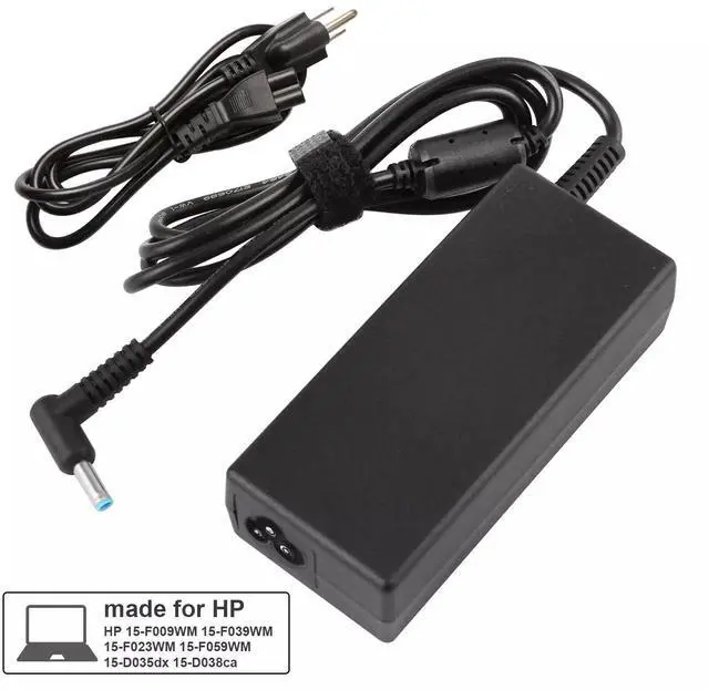Alt view image 3 of 4 - Tronovia 65W AC Adapter Power Charger Cord 19.5V 3.33A For HP Pavilion Laptop Blue Tip US