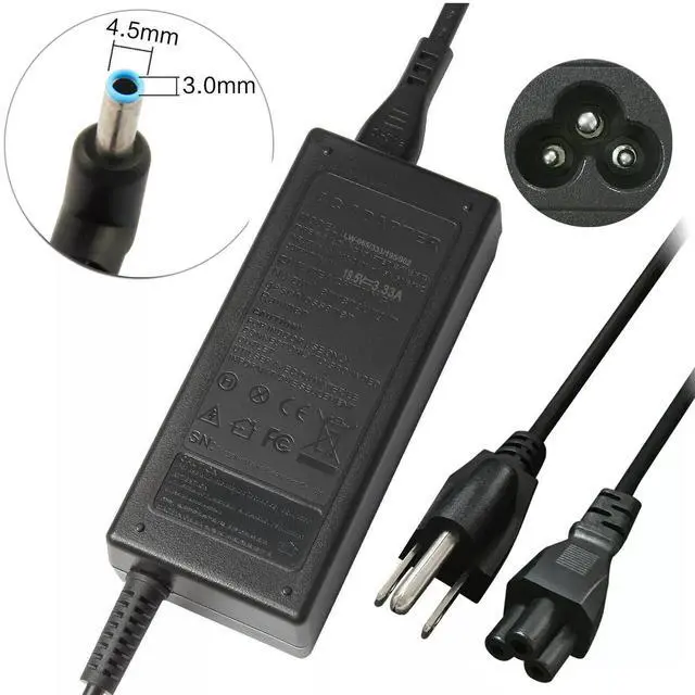 Main image of Tronovia 65W AC Adapter Power Charger Cord 19.5V 3.33A For HP Pavilion Laptop Blue Tip US