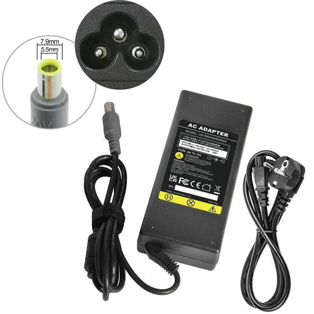 Alt view image 3 of 4 - Tronovia 90W Adapter Power Charger for Laptop Lenovo ThinkPad Edge W500 W520 W510