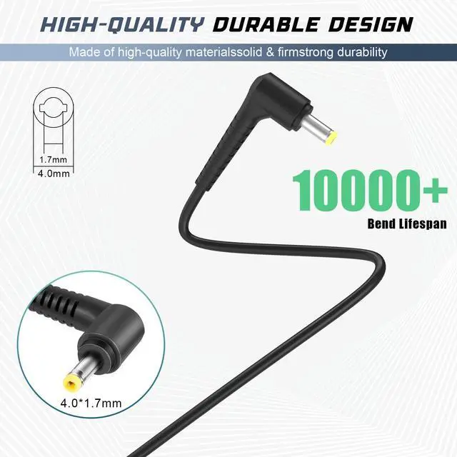 Alt view image 5 of 6 - Tronovia 65W Laptop Charger ADLX65CCGU2A Power Adapter for Lenovo IdeaPad 3 15IIL05