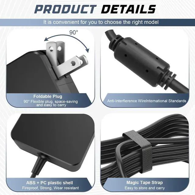 Alt view image 6 of 6 - Tronovia 65W Laptop Charger ADLX65CCGU2A Power Adapter for Lenovo IdeaPad 3 15IIL05
