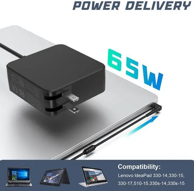 Alt view image 2 of 4 - Tronovia 65W 20V 3.25A Charger AC Adapter For Lenovo Ideapad Flex 5 15IIL05 81X3 81X3000V