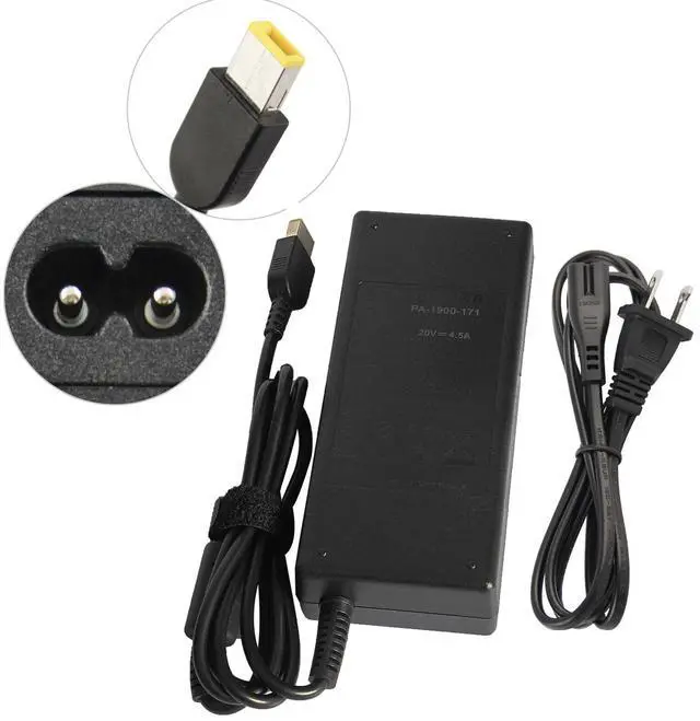 Alt view image 4 of 5 - Tronovia 90W AC Adapter w/ Power Cord for Lenovo ThinkPad Dock Gen 2 Type 40AS